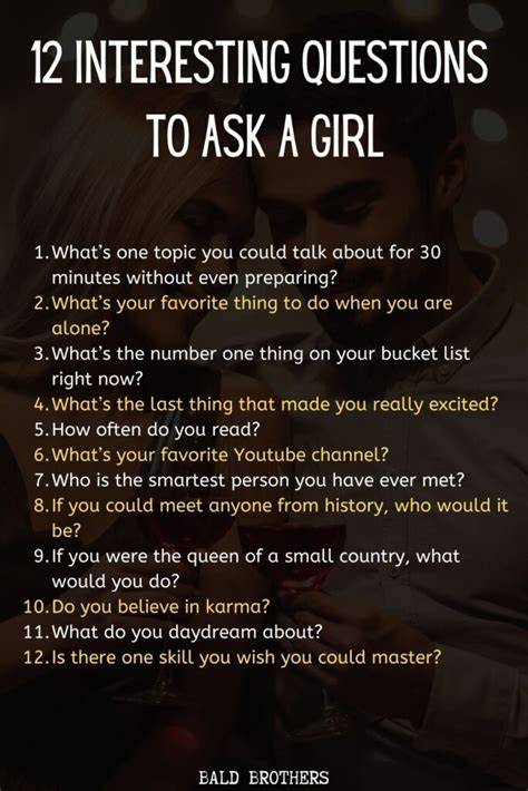 things to ask girls